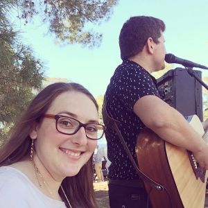 Marly and Nat Cruse performing for backyard wedding in Pinery South Australia on 17th November 2018
